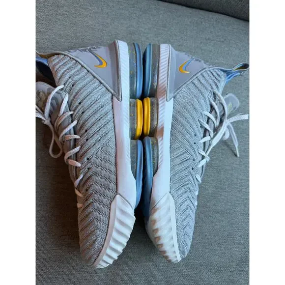 Nike LeBron XVI 16 MLPS Minneapolis Lakers Men's 14 Grey Blue White CK4765-001